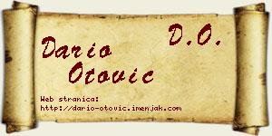 Dario Otović vizit kartica
